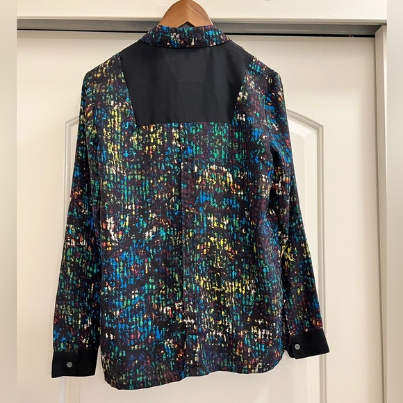 NWOT Derek Lam for Design Colorful Button Down Blouse - Picture 4 of 10